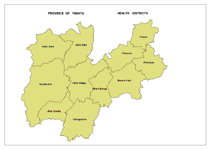 Map of Trento