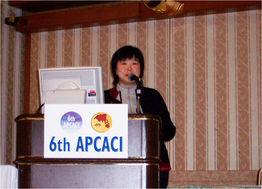 Dr Ma Yu giving a speech of China ISAAC Phase III Results