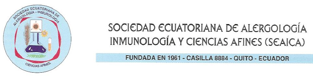 Logo of the Ecuadorian Society of Allergy, Immunology and Allied Sciences (SEAICA)